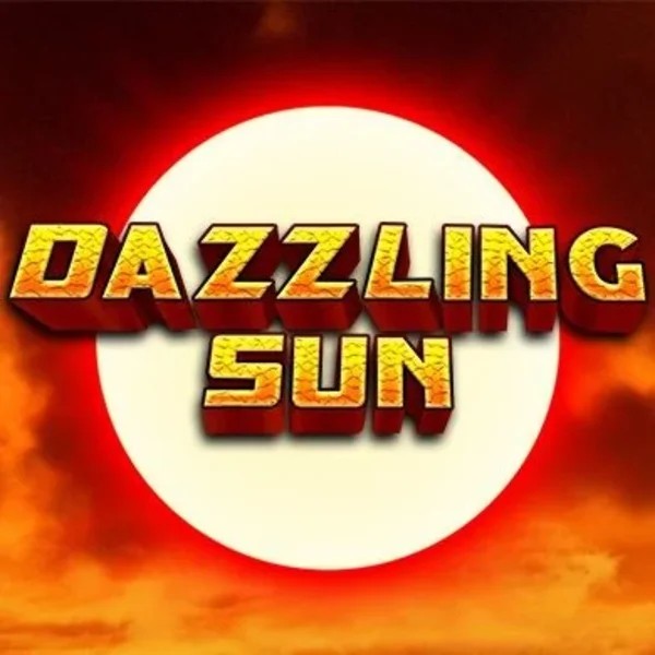 Dazzling Sun slot logo by Win Studios at Slotobit Casino