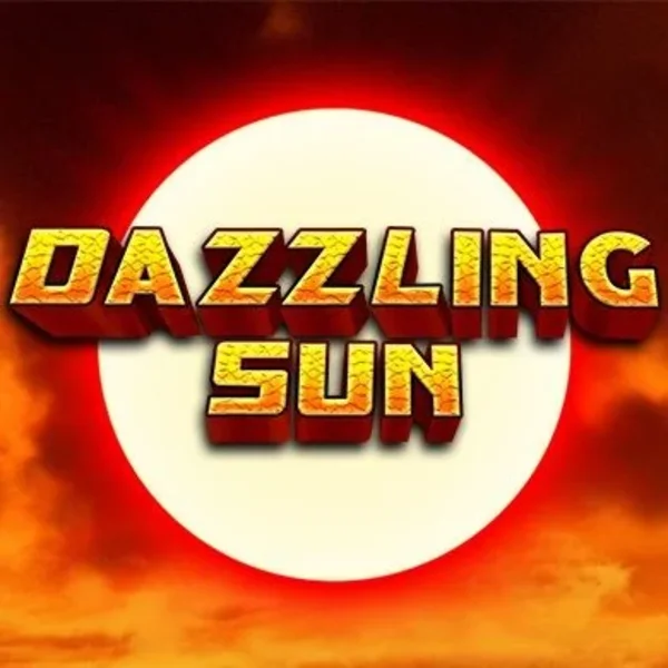 Dazzling Sun slot logo by Win Studios at Slotobit Casino