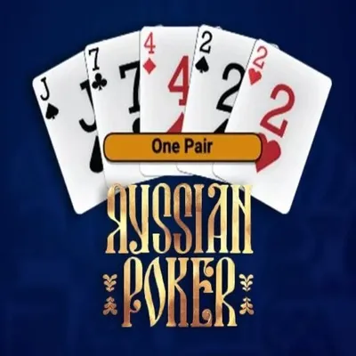 Russian Poker logo – Table Games by OneTouch Games at Slotobit Casino